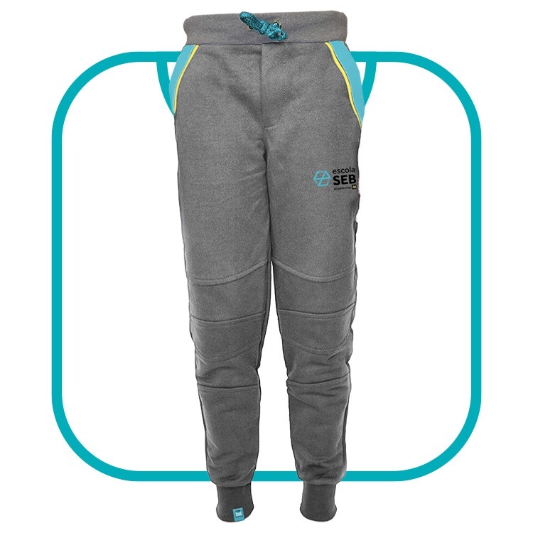 CALÇA DE MOLETINHO MESCLA