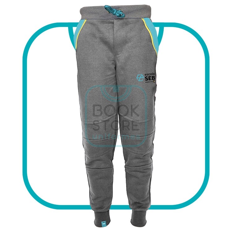 CALÇA DE MOLETINHO MESCLA